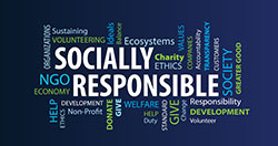 Social Responsibility and Sterardship sign.